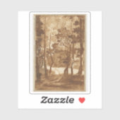 N. Poussin – 森林クリアリングに通じる道 シール (シート)