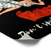 N Up Drinking Shirt Design Don't Sll Drink Resnsib ポスター (角)