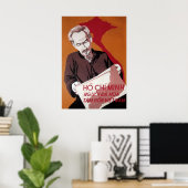 N. VIETNAM – ホーチミン – ベトナムの魂 ポスター (ホームオフィス)