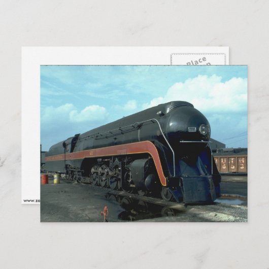 N&W 4-8-4 ポストカード (正面/裏面)