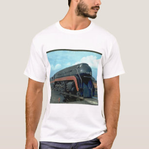 N&W 4-8-4 #611。 (列車; 空; 雲; トラック;) _Trains Tシャツ