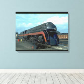 N&W 4-8-4 #611. (train;sky;clouds;track;)_Trains キャンバスプリント (インサイチュ (ウッドフロア))