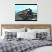 N&W 4-8-4 #611. (train;sky;clouds;track;)_Trains キャンバスプリント (インサイチュ (寝室))