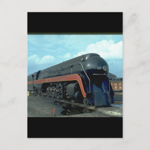 N&W 4-8-4 #611. (train;sky;clouds;track;)_Trains ポストカード