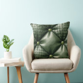 Naによるワニの皮の模倣を持つキルティング生地 クッション (椅子)