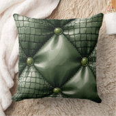 Naによるワニの皮の模倣を持つキルティング生地 クッション (ブランケット)