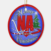 NAのクリスマスのオーナメント-看護の助手 セラミックオーナメント (左)