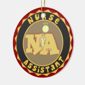 NAクリスマス装飾ナース補助具 セラミックオーナメント (左)