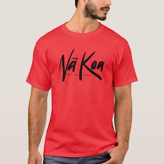 Naケインコーアトレーニングシャツ（赤黒） Tシャツ (正面)