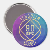 NAナルクパーソナライズされたティクス匿名クリーンタイム マグネット (正面/裏面)