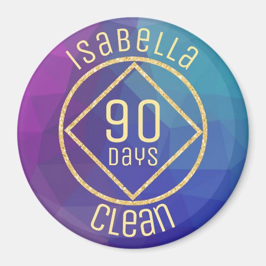 NAナルクパーソナライズされたティクス匿名クリーンタイム マグネット (正面)