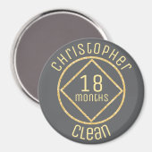 NAナルクパーソナライズされたティックス匿名18ヶ月カード マグネット (正面/裏面)