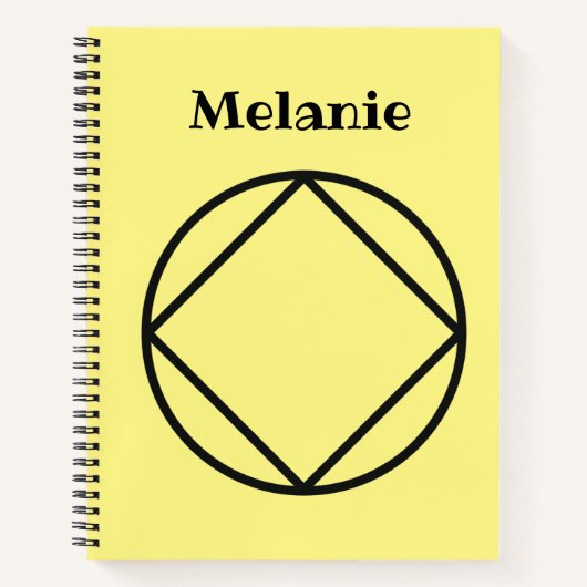 NAパーソナライズされたギフト名、単語、色 ノートブック (正面)