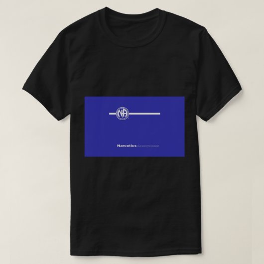 NAベーシック文字ブック麻薬匿名ギフトコーヒー Tシャツ (デザイン正面)