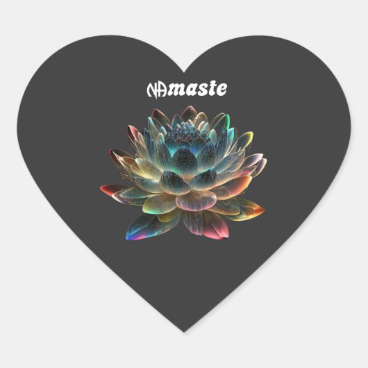 NAマステ – NA麻薬匿名 ハートシール (正面)