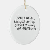 NA第3のステップ祈りの言葉のオーナメント セラミックオーナメント (右)