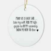 NA第3のステップ祈りの言葉のオーナメント セラミックオーナメント (左)