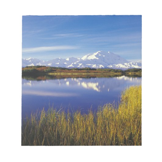 NA，アメリカ，アラスカ，デナリNPマッキンリー山 ノートパッド (正面)