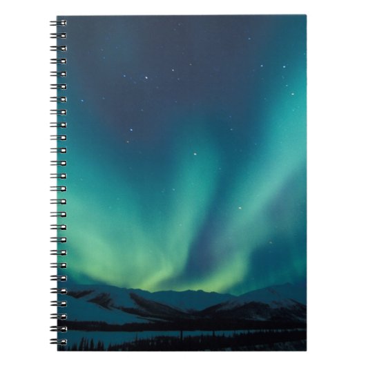 NA，アメリカ，アラスカ，ブルックス山脈，緑のカーテン ノートブック (正面)