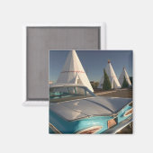 NA，アメリカ，アリゾナ，ホルブルックルート66，ウィガム2 マグネット (正面/裏面)