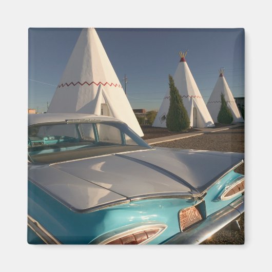 NA，アメリカ，アリゾナ，ホルブルックルート66，ウィガム2 マグネット (正面)