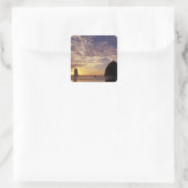 NA，アメリカ，オレゴン，オレゴン州沿岸，カノンビーチ スクエアシール (バッグ)