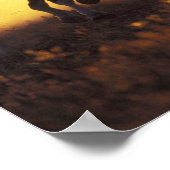 NA，アメリカ，オレゴン，セネカ，ポンデローザランチ，カウボーイ3 ポスター (角)