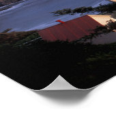 NA、アメリカ、オレゴン、ヘケタ・ヘッドライト・ハウス。 ポスター (角)