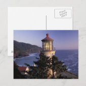 NA、アメリカ、オレゴン、ヘケタ・ヘッドライト・ハウス。 ポストカード (正面/裏面)