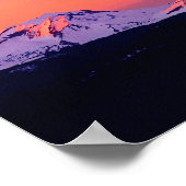 NA，アメリカ，オレゴン，三姉妹の山 ポスター (角)