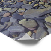 NA，アメリカ，モンタナ，氷河のNP岩の湖 ポスター (角)