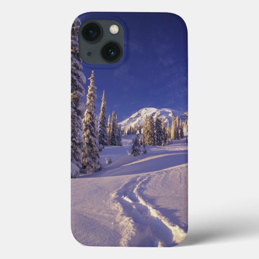NA, アメリカ, ワシントン州, レイニアー山国立公園, スノーシュー Case-Mate iPhoneケース (裏面)