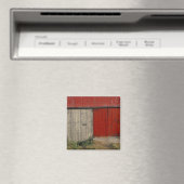 NA、カナダ、ニューブランズウィック、シェポディ。赤い納屋 マグネット (インサイチュ (食洗機))