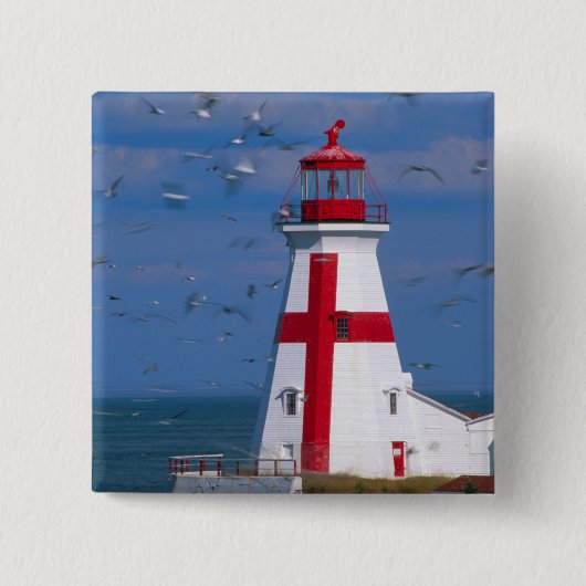 NA、カナダ、ニューブルンズウィック、カンポベロ島。8 缶バッジ (正面)