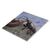 NA、カナダ、ニューブルンズウィック、シェディアク、世界 タイル (側面)