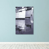 NA、カナダ、ノバスコシア、ディグビー。魚釣り船 キャンバスプリント (インサイチュ (ウッドフロア))