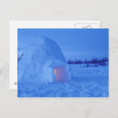 NA、カナダ、マニトバ、チャーチル。北極イグルー ポストカード (正面/裏面)