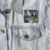 NA、米国、アリゾナのHolbrookのルート66のウィグワム2 缶バッジ (インサイチュ)