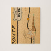 NA、米国、アリゾナのHolbrookのルート66の道の壁画 ジグソーパズル (縦)