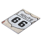NA、米国、アリゾナのHolbrookのルート66の道路標識 ノートブック (左側)