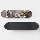 NA、米国、テキサス州、ラボックのカウボーイ・ブーツおよび拍車 スケートボード (横)