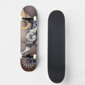 NA、米国、テキサス州、ラボックのカウボーイ・ブーツおよび拍車 スケートボード (正面)