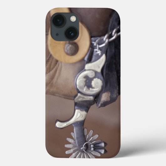 NA、米国、テキサス州、ラボックのカウボーイ・ブーツおよび拍車 Case-Mate iPhoneケース (裏面)