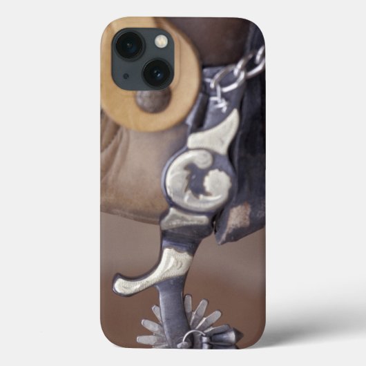 NA、米国、テキサス州、ラボックのカウボーイ・ブーツおよび拍車 Case-Mate iPhoneケース (裏面)