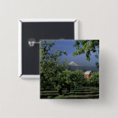 NA、米国、フッド川Mt.のフードの近くのオレゴン、との 缶バッジ (正面&裏面)