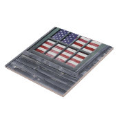 NA、米国、メインのジョージタウンの島。 の旗 タイル (側面)