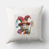 Na almofada um coelho vestido de bobo da corte  クッション (裏面)