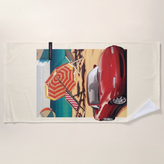 NA Miataのパンフレット ビーチタオル (正面)