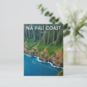 Nā Pali Coast Kauai Hawaii Travel ポストカード (スタンド正面)