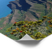Na Pali Coast on Kauaiポスター ポスター (角)